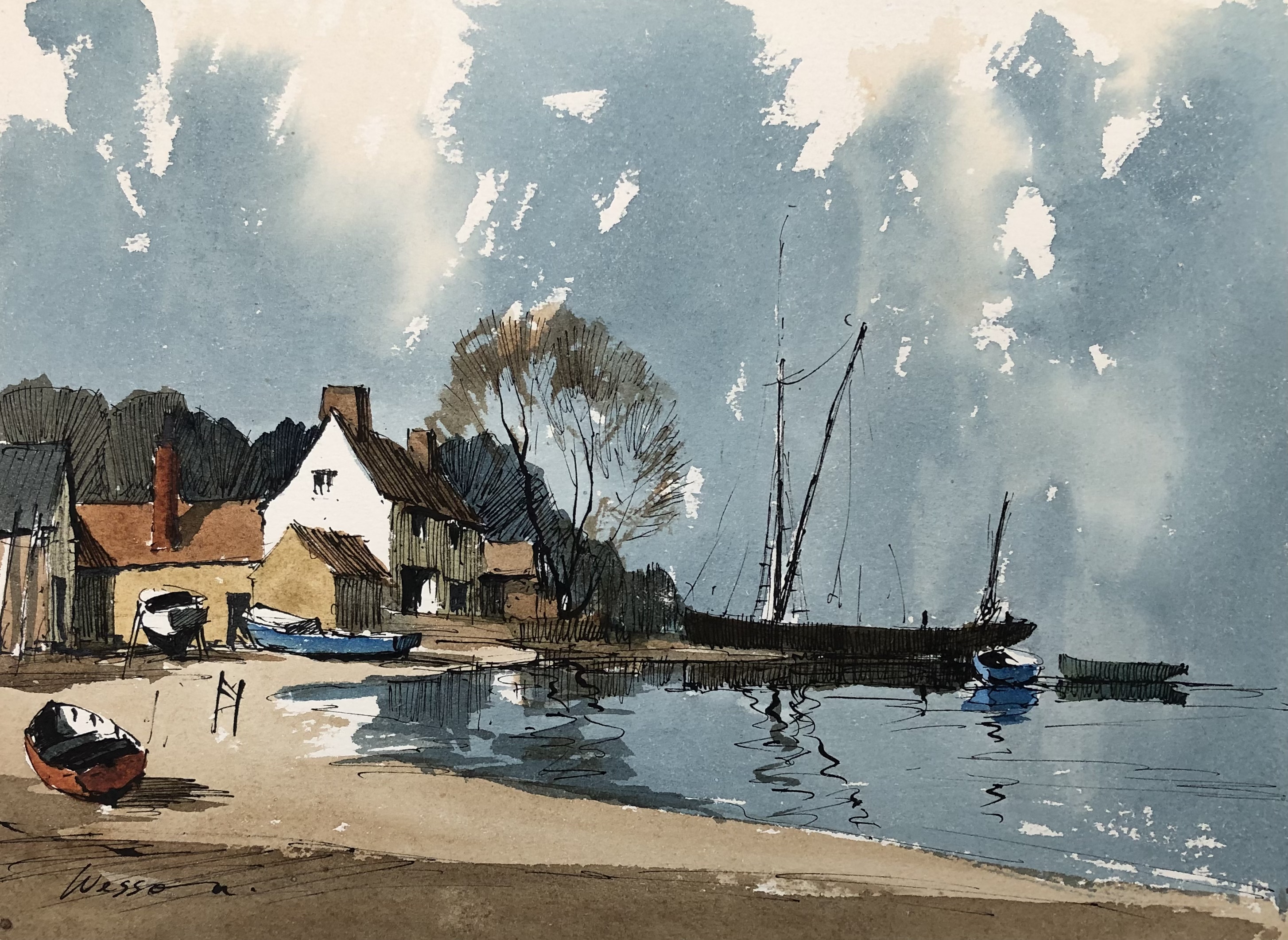 On the Orwell, Pin Mill, Suffolk