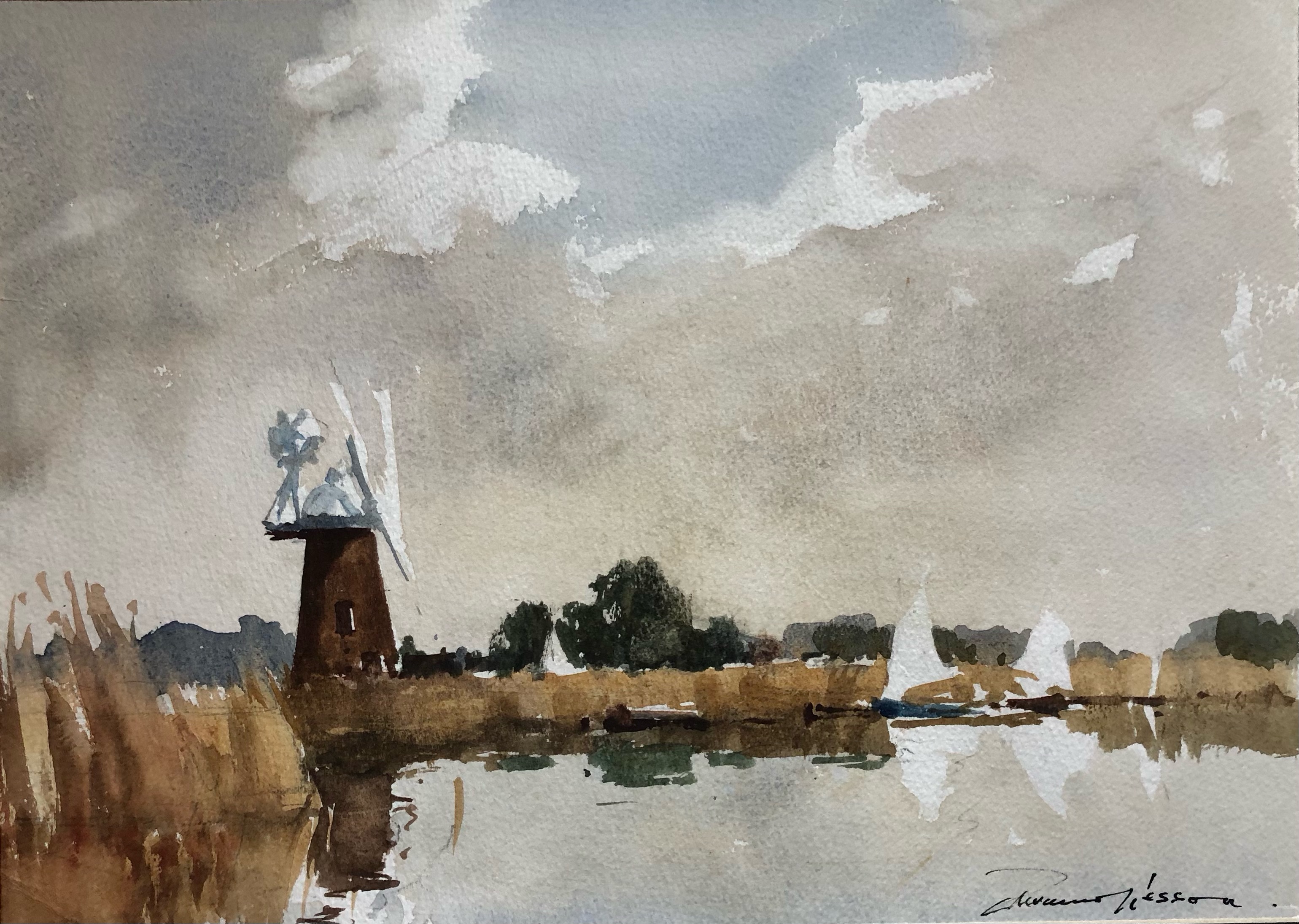 On The Broads, At Thurne, Norfolk